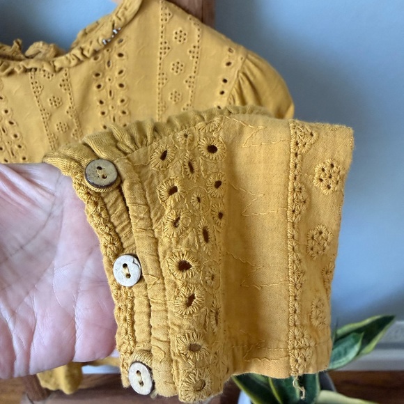 Anthropologie Mustard Yellow Blouse - Picture 8 of 8